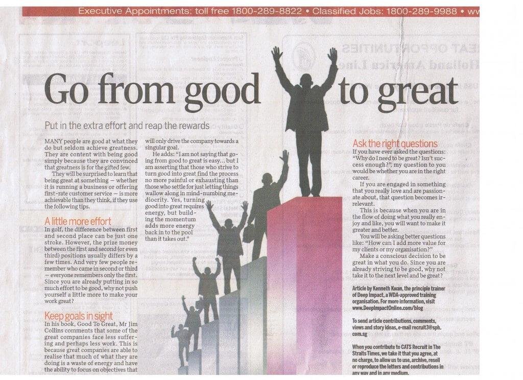 From Good to Great-The Straits Times