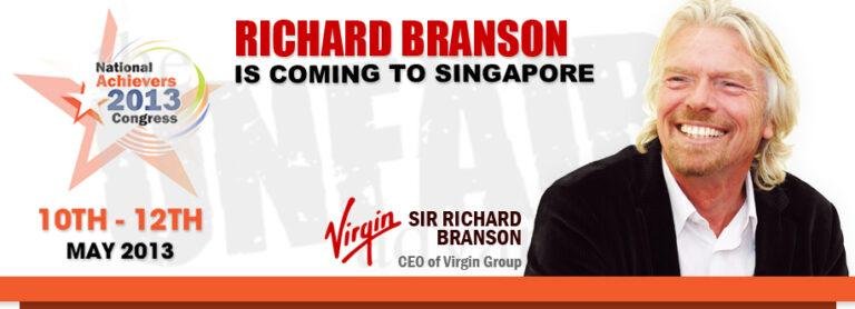 Winners to see Richard Branson LIVE in Singapore
