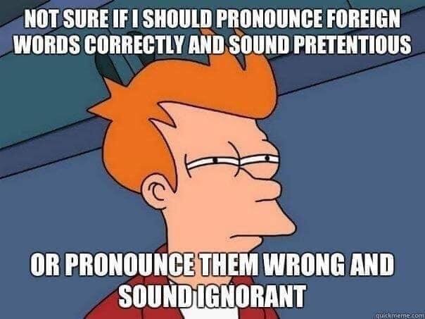 Meme-Translate or pronounce wrongly