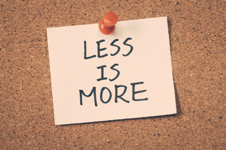 achive more by doing less